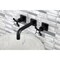 Kingston Brass KS6120BEX Two-Handle Wall Mount Bathroom Faucet, Matte Black KS6120BEX - alternate 4